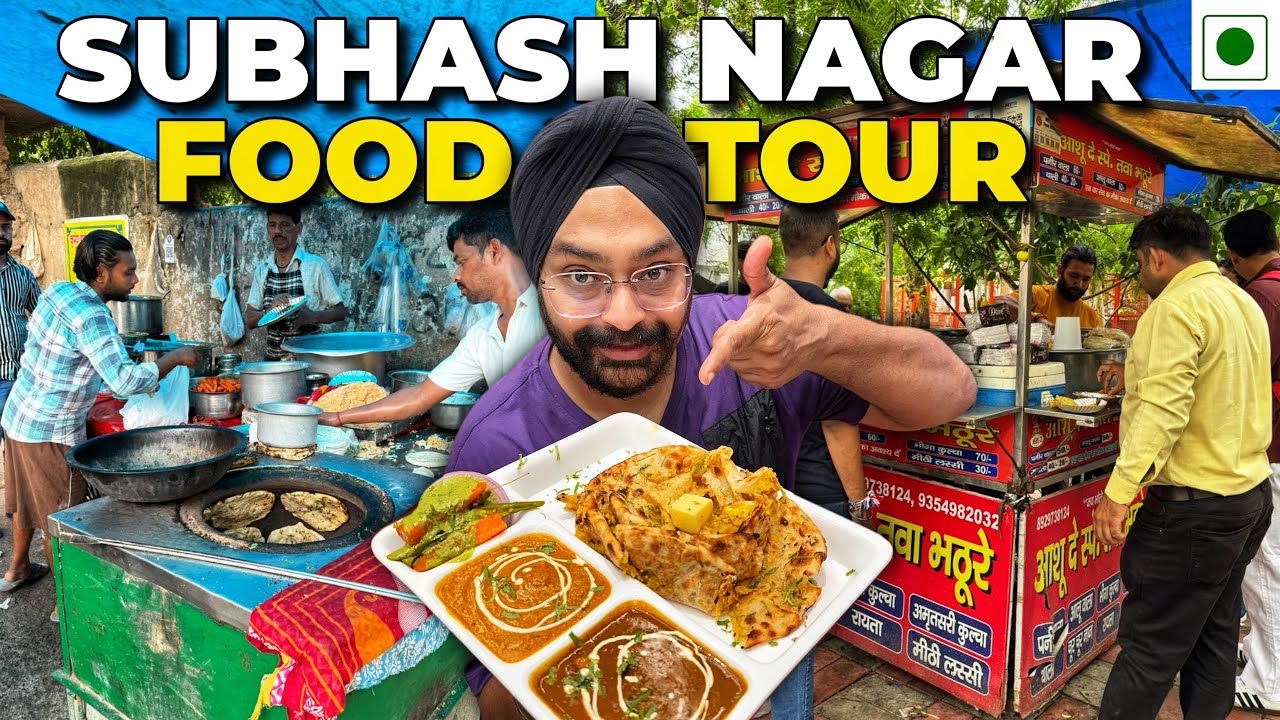 Subhash Nagar Food Tour | Best Chole Bhature & Chur Chur Naan in West Delhi