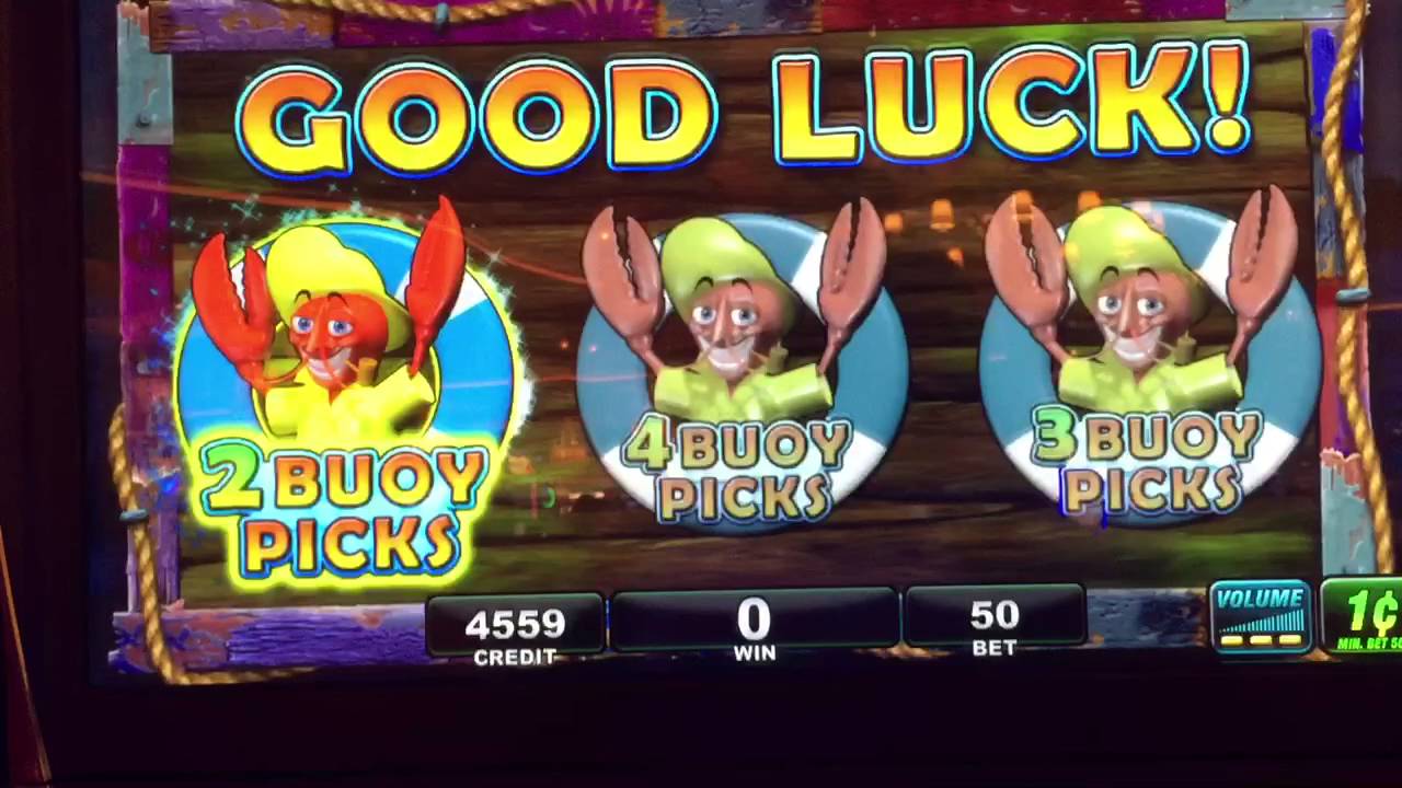 Lobstermania 3 buoy bonus @ 50 cent bet