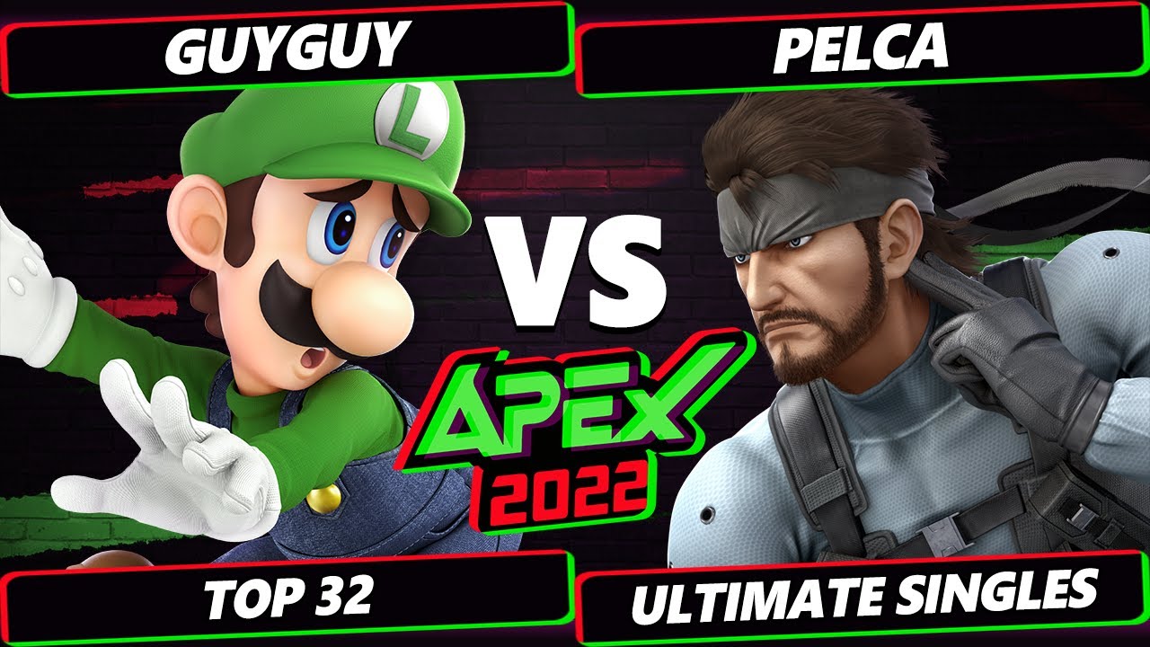 Apex 2022 - GuyGuy (Luigi) Vs. Pelca (Snake) SSBU Ultimate Tournament