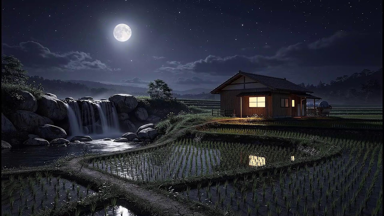 Calming Night 🌑 Healing of Stress,Anxiety and Depressive States,Relaxing ,Nighttime Sleep Time 1