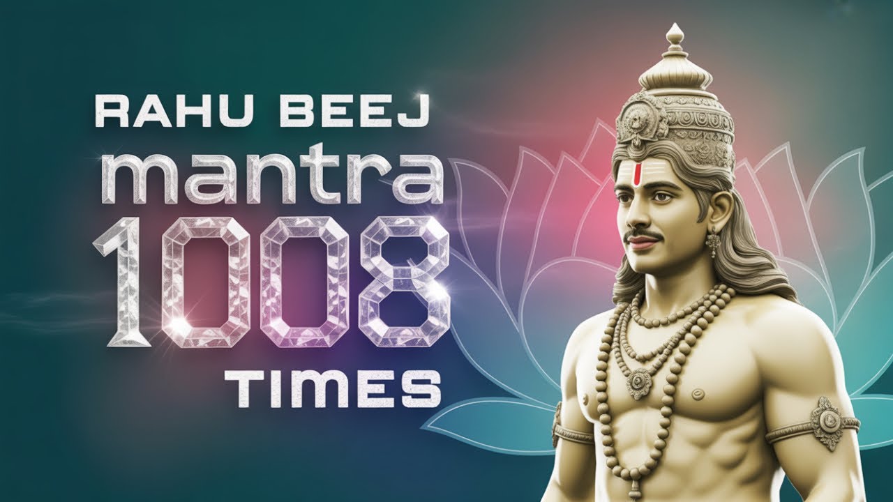 Rahu Beej Mantra 1008 Times | Powerful Chant to Remove Rahu Dosh & Negative Energy