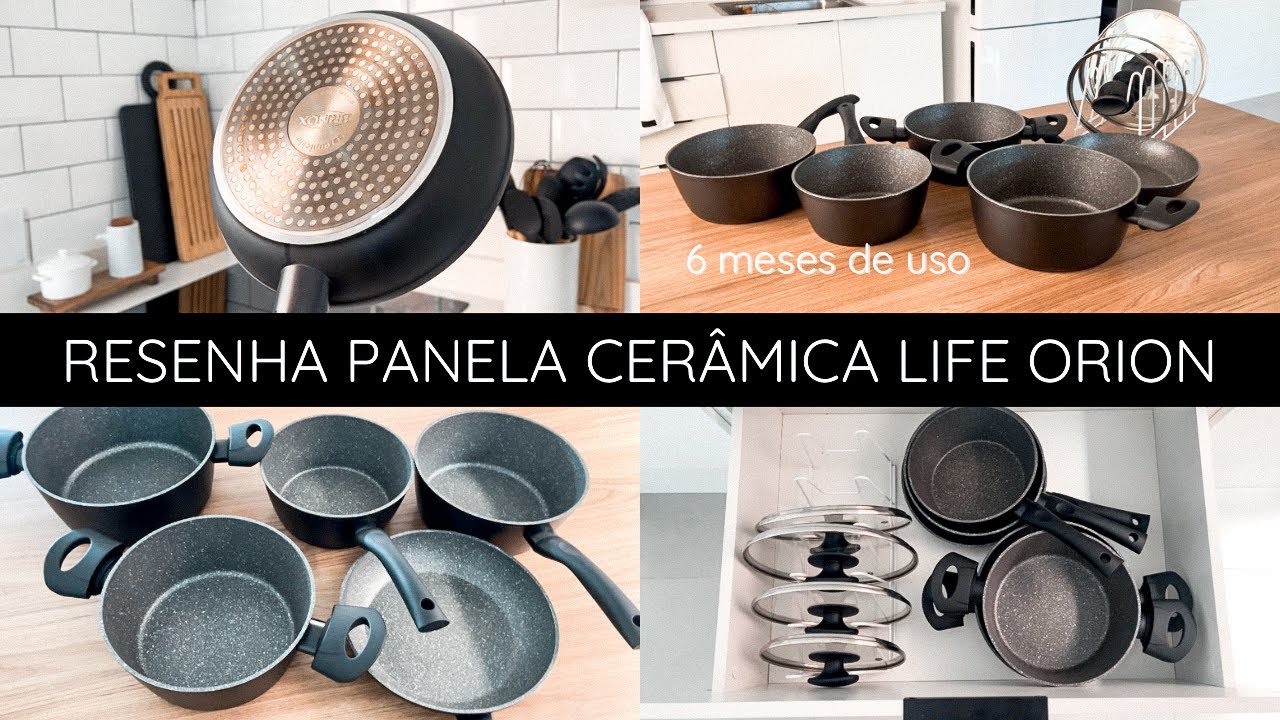 PANELA CERAMIC LIFE ORION - resenha após 6 meses uso | Como estão as panelas após uso