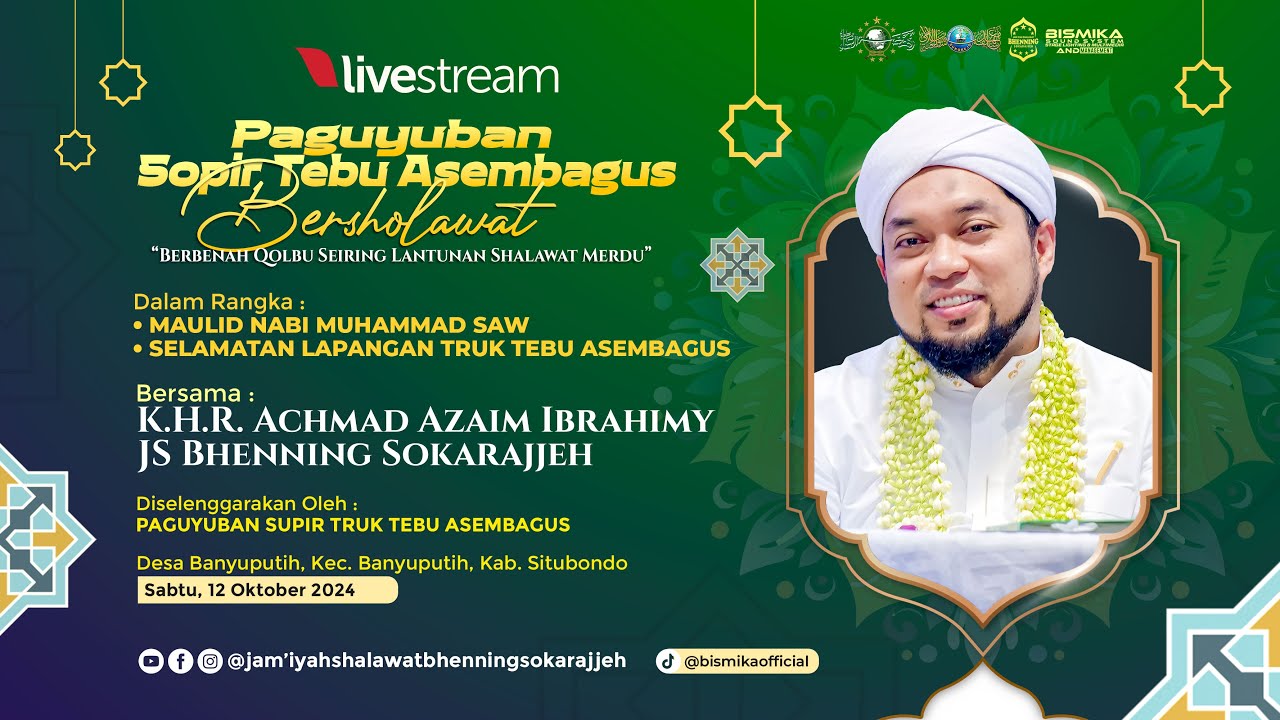 🔴 LIVE | PAGUYUBAN SUPIR TEBU ASEMBAGUS BERSHALAWAT | JS. BHENNING SOKARAJJEH | SITUBONDO 2024