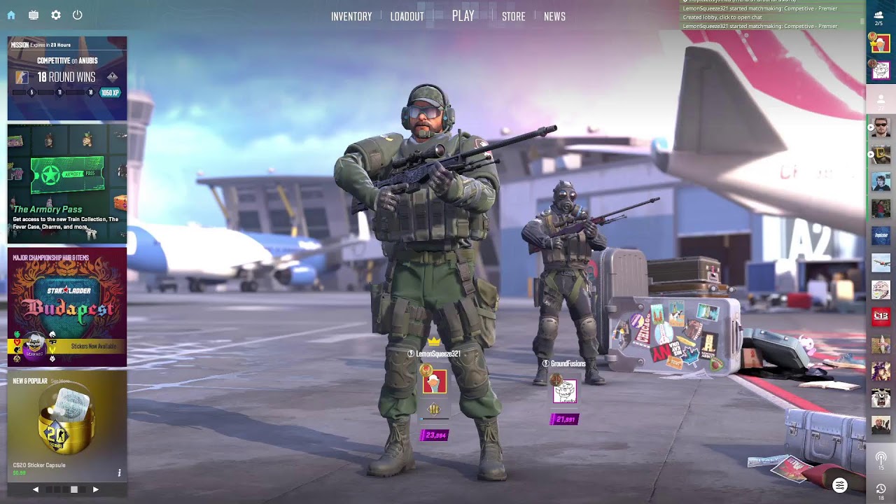 GETTING CARRIED IN PREMIER - M4A1-S | Solitude giveaway at 20 viewers