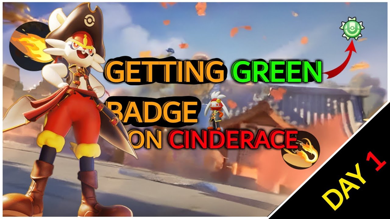 Getting Green Badge On Cinderace || Day 1 || Master Rank Gameplay || Pokemon UNITE
