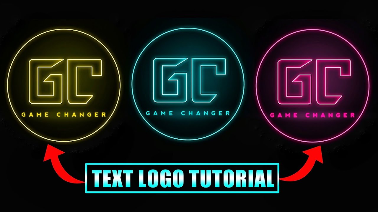 How to Make Professional Logo For Your YouTube Channel || Logo Kaise Banaye || Neon Text Logo