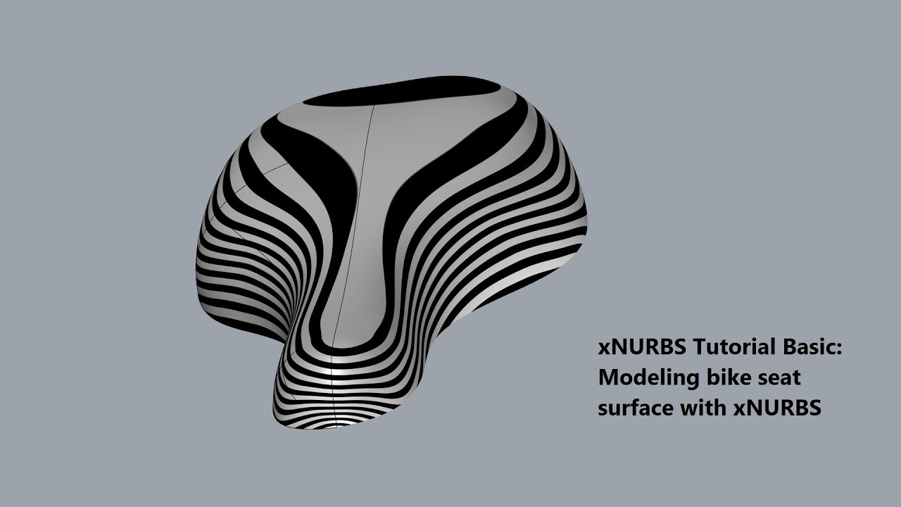 xNURBS Tutorial Basic: Modeling bike seat surface with xNURBS