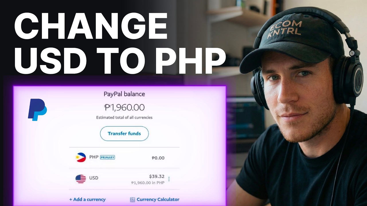 How To Convert USD To PHP In PayPal (2026) | Wallet Settings