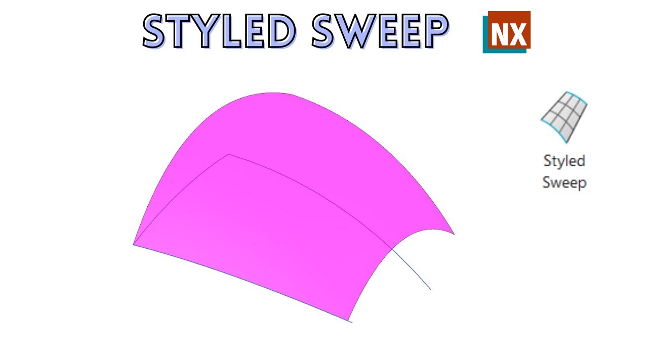 Styled Sweep | How to use Styled Sweep in NX | NX 2008 | NX CAD |