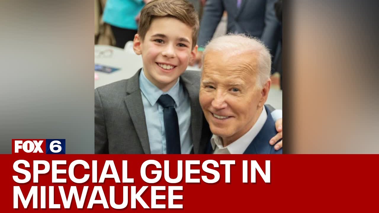 President Biden meets boy with stutter in Milwaukee | FOX6 News Milwaukee