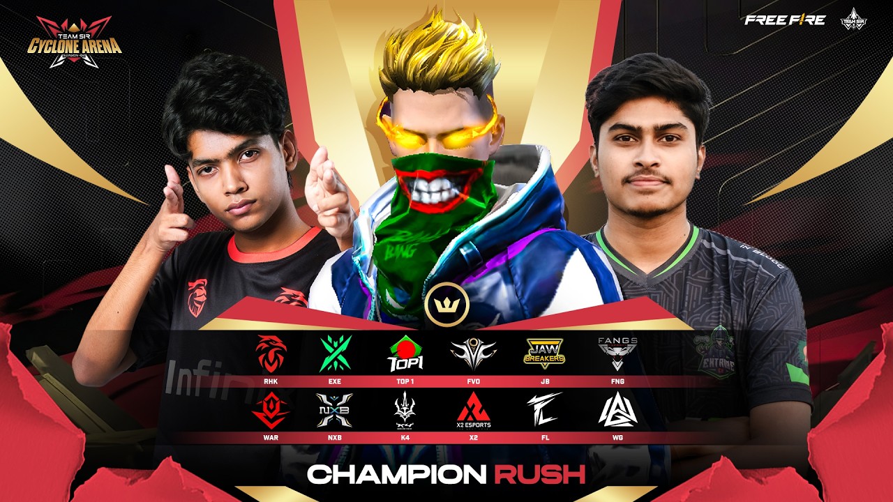 [🔴LIVE] GRAND FINAL-CHAMPION RUSH | TEAM SIR CYCLONE ARENA S-2|@RedHawksOfficials @raadvaiyt829