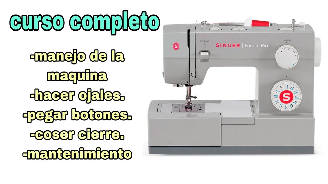 curso completo de costura para principiantes manejo de la máquina de coser familiar.