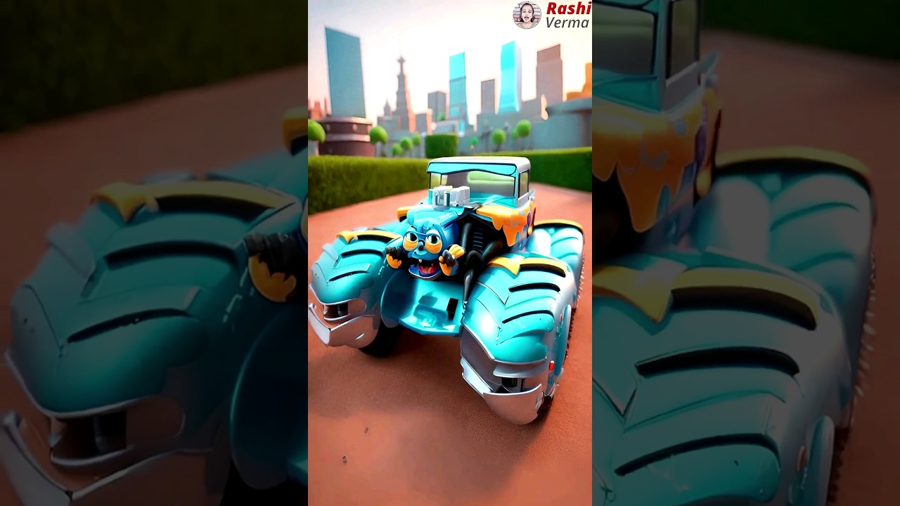 Hot Wheels Bone Shaker Monster Truck AI Effect Viral Video #viral #shorts #ytshorts #youtubeshorts