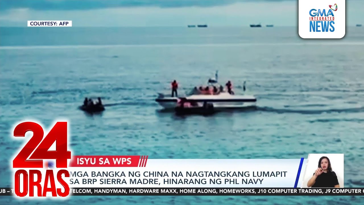 Mga bangka ng China na nagtangkang lumapit sa BRP Sierra Madre, hinarang ng PHL Navy | 24 Oras