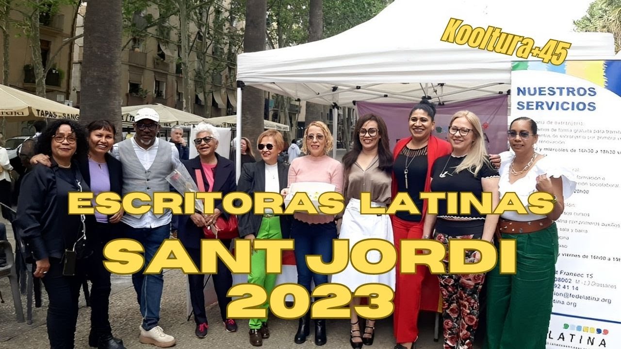 ESCRITORAS LATINAS EN SANT JORDI 2023 (2ª parte) – KOOLTURA+45 (23-4-2023, Rambla Raval, Barcelona)