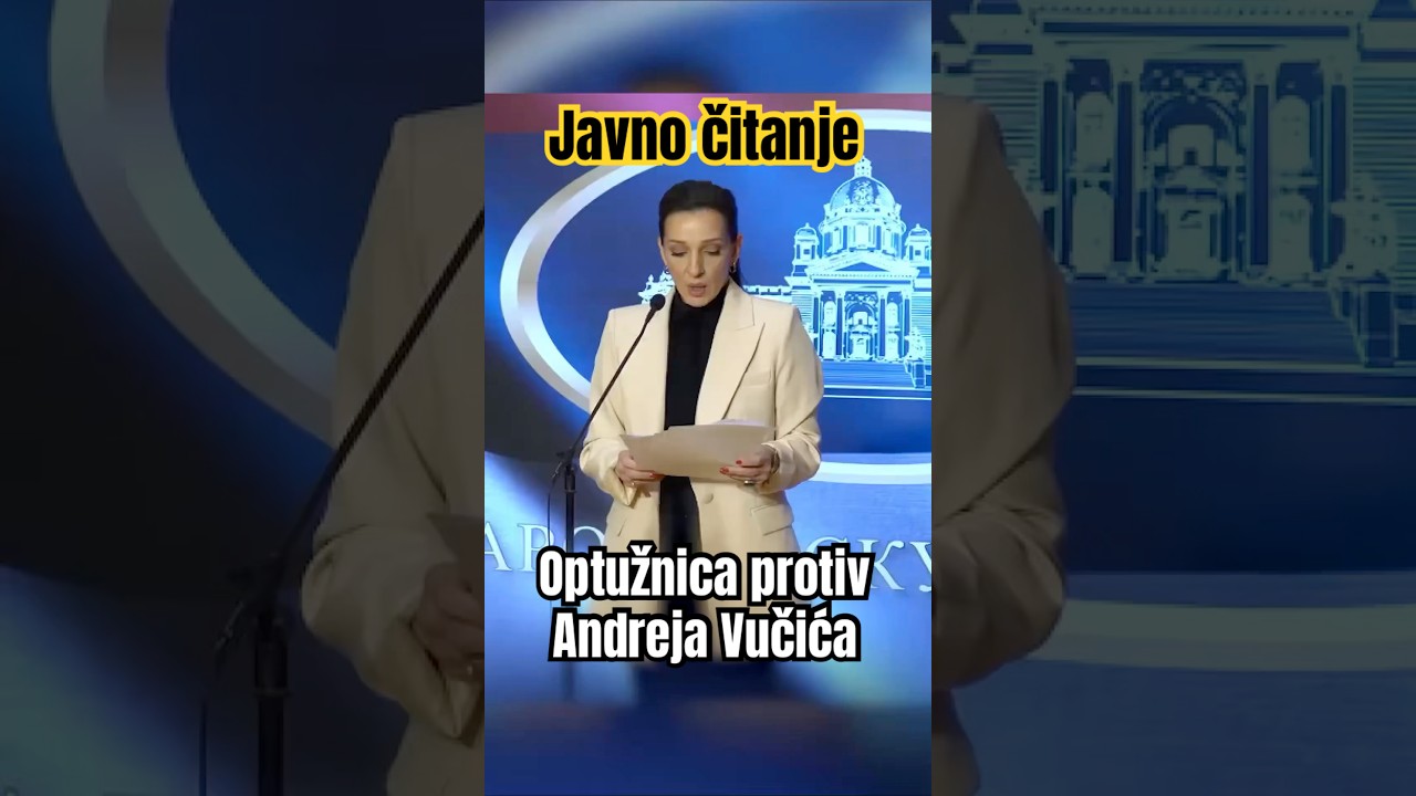 Marinika Tepić: Optužnica protiv Andreja Vučića