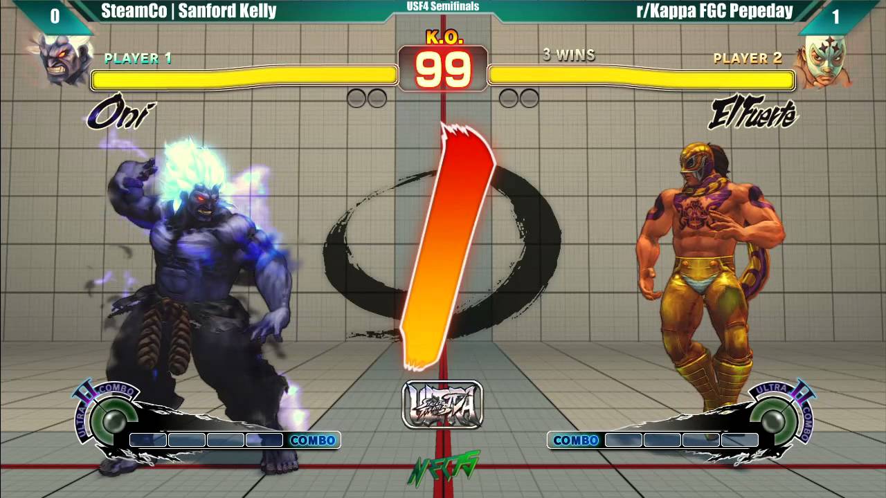 NEC15 - USF4 - Top 32 - TSC Sanford Kelly vs r/Kappa FGC Pepeday