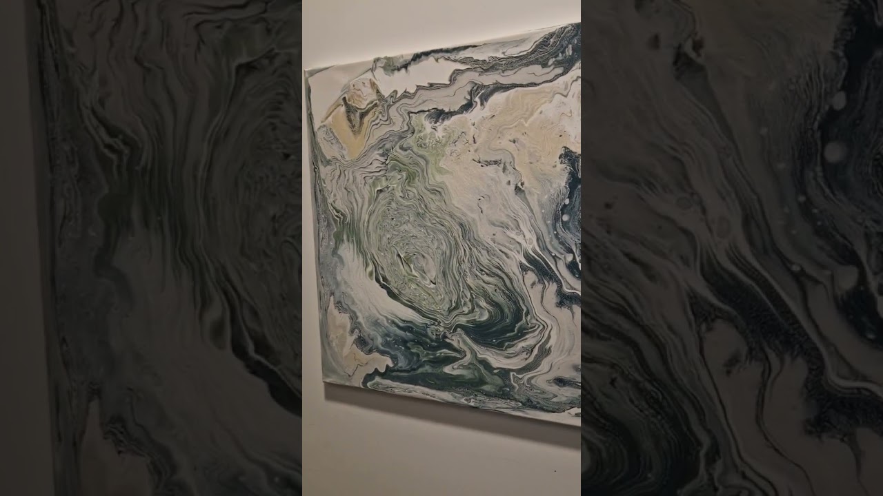 ACRYLIC PAINTING SATYSFAING POURING COLORS 🧡 CRAFT DYI