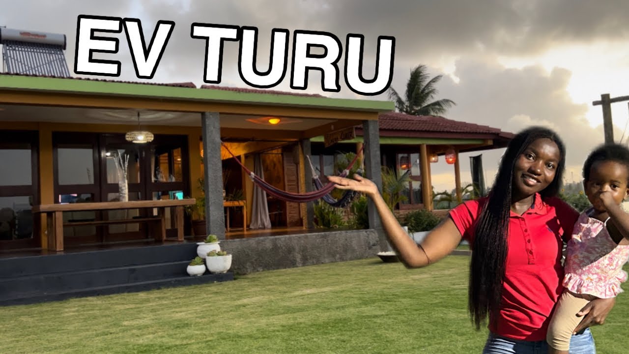 Afrika’da göl manzaralı bir ev
