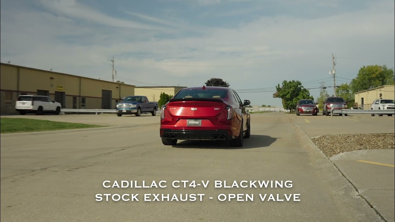 CORSA Performance Cadillac CT4-V Black Wing Active Valve Exhaust Sound Comparison