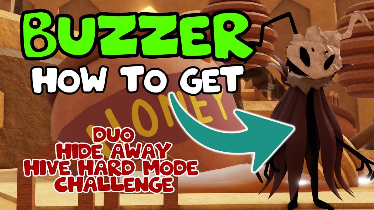How to get BUZZER in DUO / Hard mode Challenge / Hide Away Hive / Roblox Tower Heroes