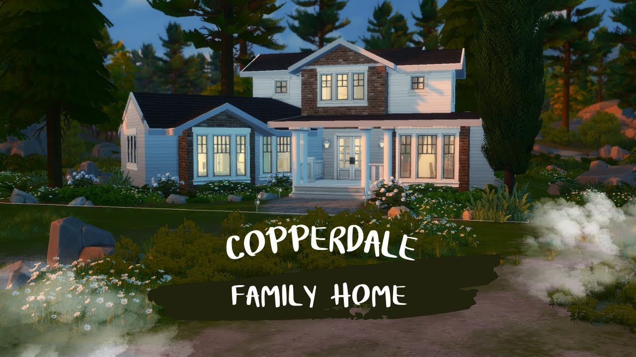 Huge Copperdale Family Home || The Sims 4: Speed Build || No CC