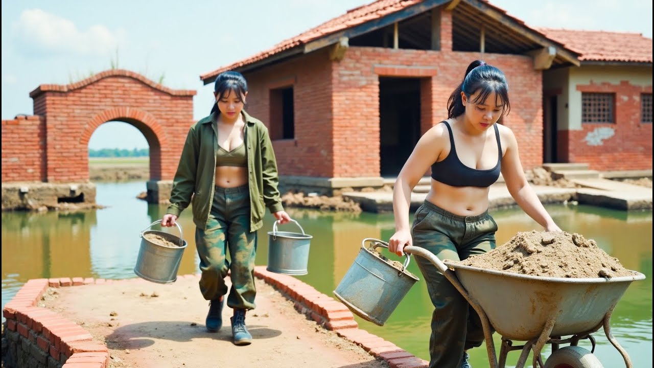 2 Women Build a Stunning Lakeside Forest House in 120 Days | Full Journey by @freefootsteps877