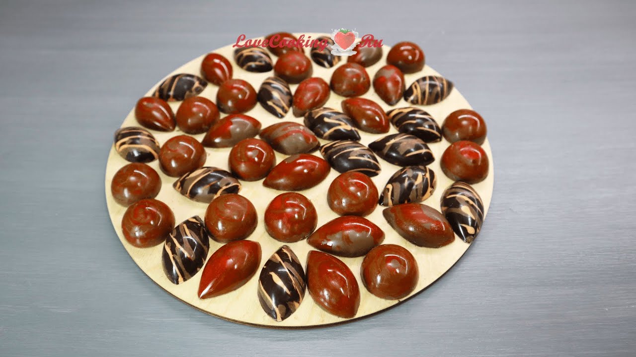 Корпусные конфеты | Апельсиновый ганаш, солёная карамель | LoveCookingRu