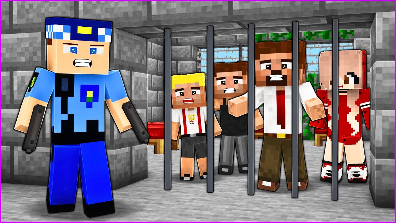 KEREM KOMİSER ARDA VE AİLESİNİ YAKALADI HAPSE ATTI! 😱 - Minecraft
