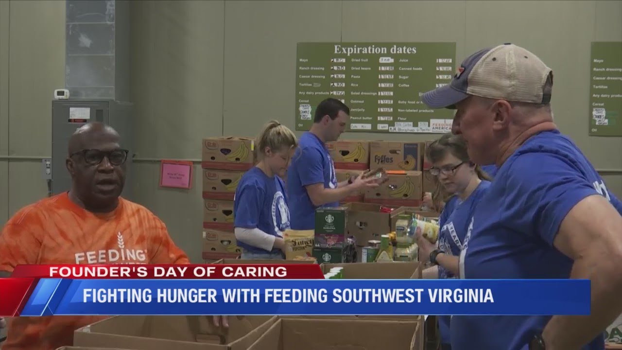 WFXR News volunteers with Feeding Southwest Virginia