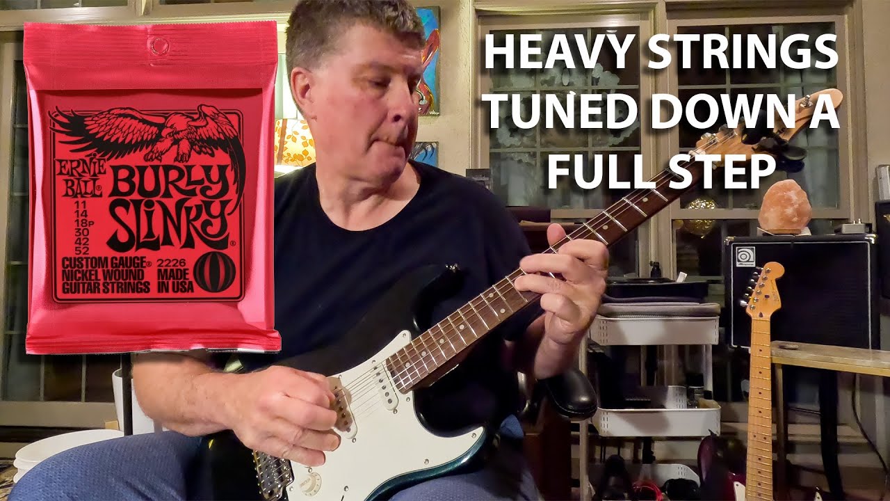 Low Tuning with Heavy Strings Sounds and Plays Great! Ernie Ball Burly Slinky Guitar Strings