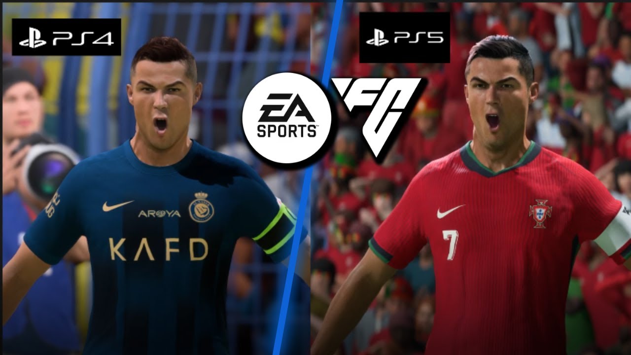 EA SPORTS FC 25 Сравнение PS4 и PS5
