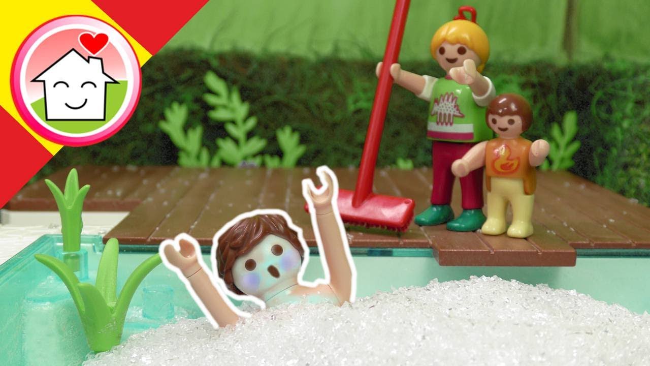 Playmobil en español La familia Hauser y la granizada - La Familia Hauser