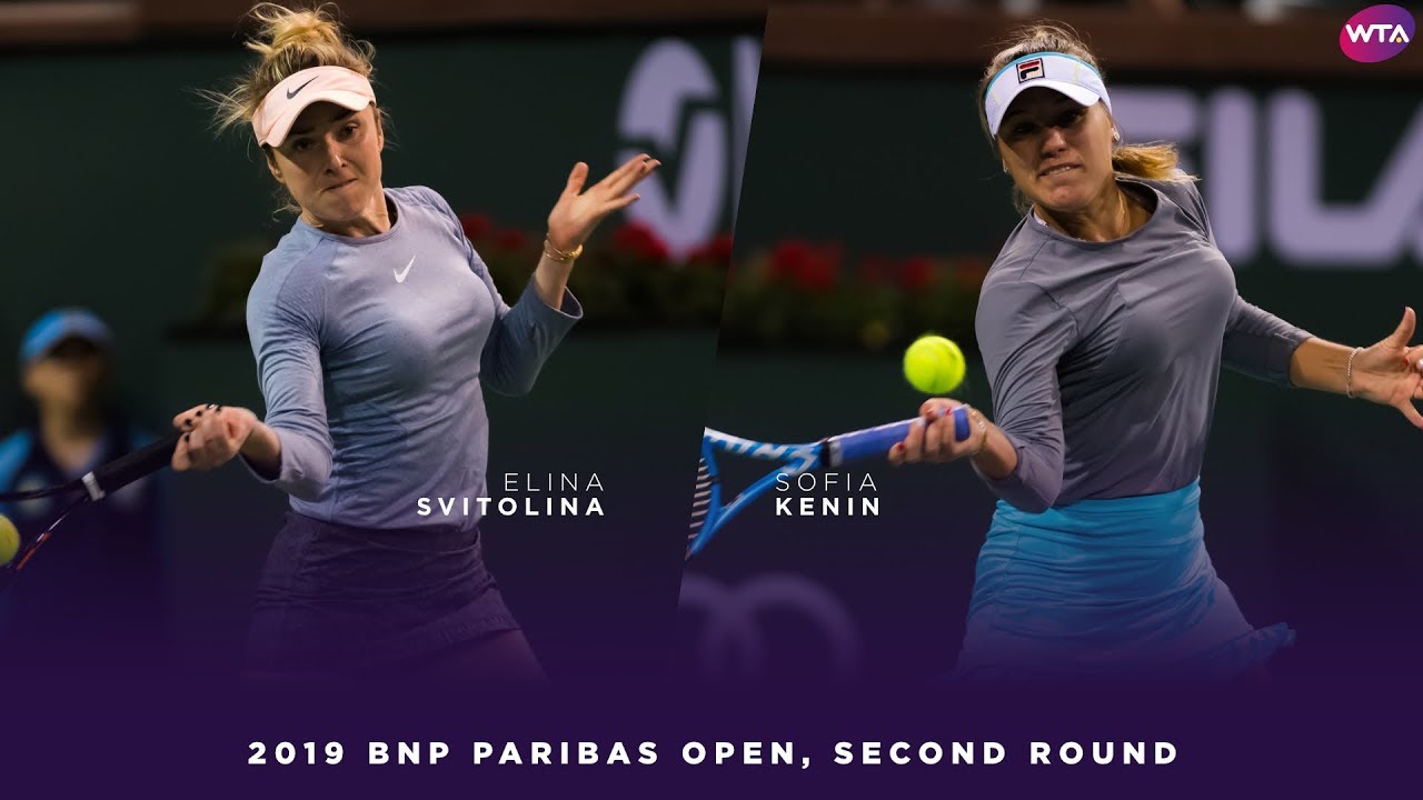 Elina Svitolina vs. Sofia Kenin | 2019 BNP Paribas Open Second Round | WTA Highlights
