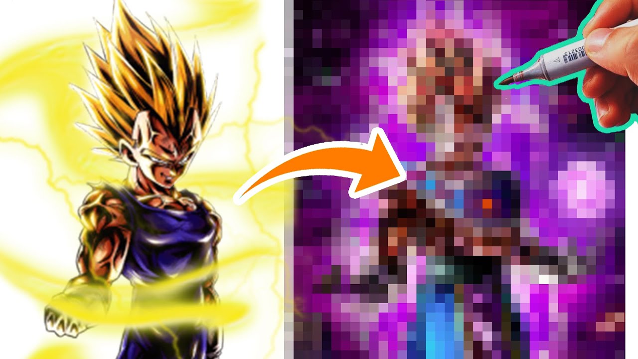 Drawing VEGETA as GOD OF DESTRUCTION