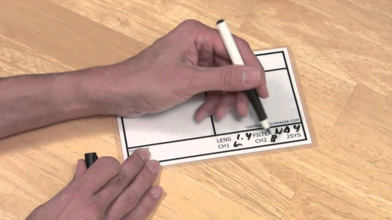 Dry Erase Camera Clapper Slate for $8