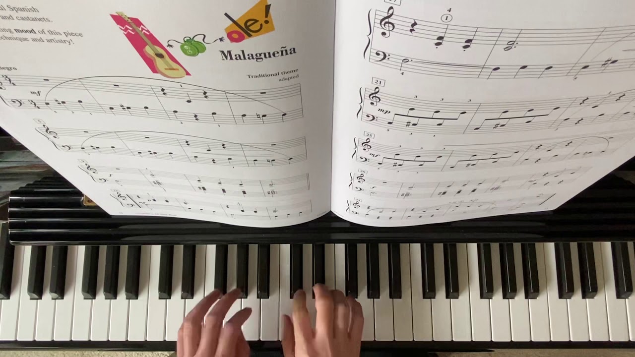 “ Malagueña “ piano adventure technic book 2A