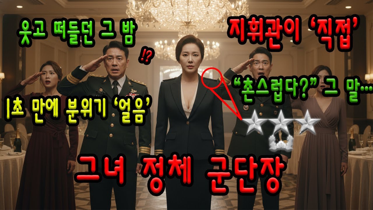 남편들 줄줄이 ‘충성’ 경례… 무시당하던 그녀, 알고 보니 군단장 707특임대도 숨 멎었다