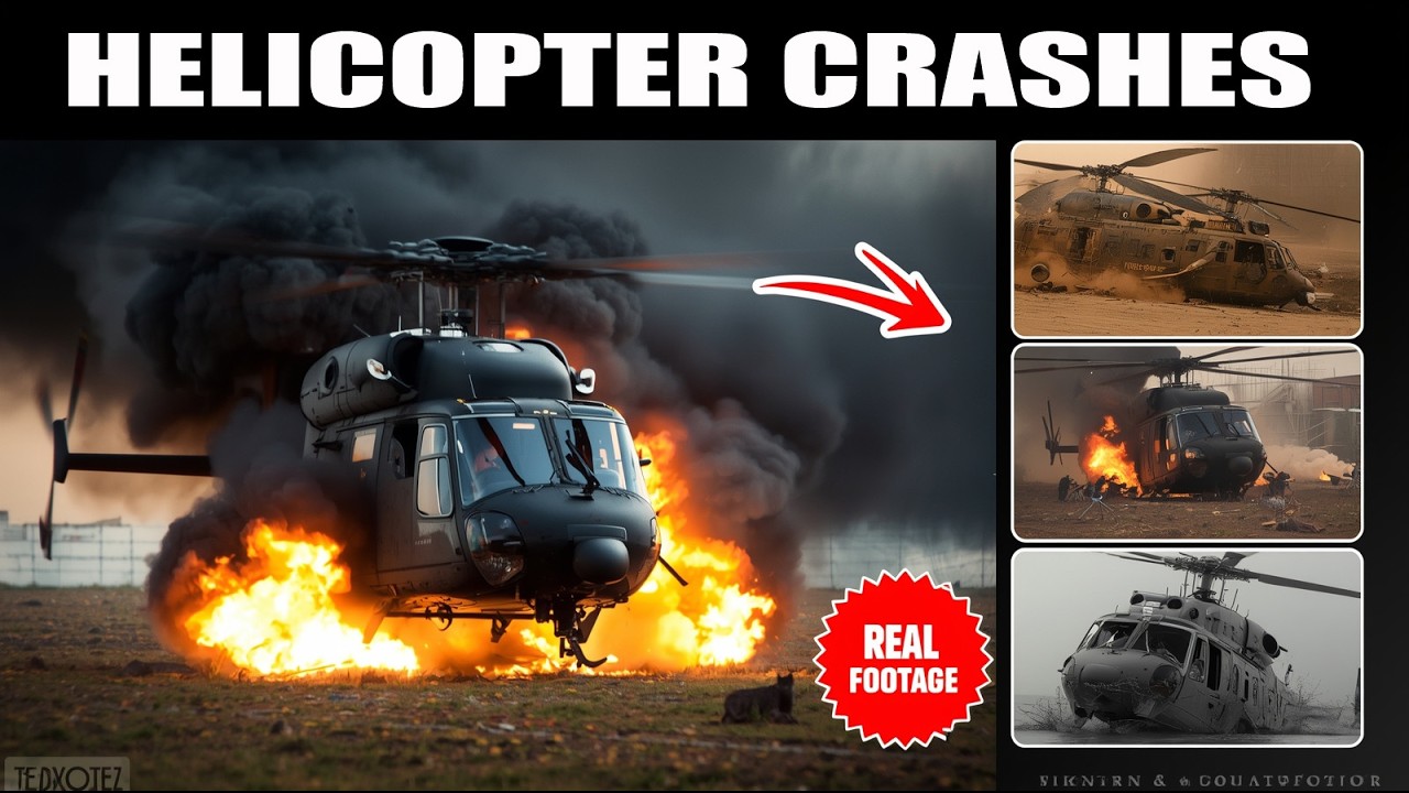 Helicopter Crashes Caught on Camera | Real Footage Compilation