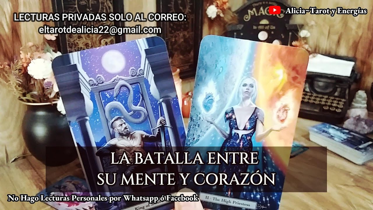 ✨Observa la Batalla entre Su Mente y su Corazón🧠vs♥️Quién Ganará? 🙇🏻‍♂️ Almas Gemelas//Ex's🔥 #tarot