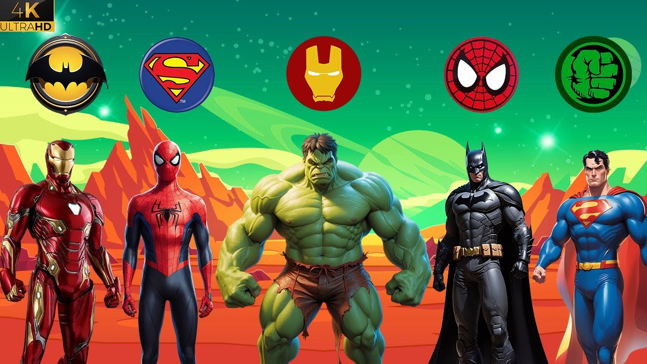 GUESS THE BEST SUPERHERO DANCER, AVENGERS SUPERHERO PUZLLE GAME