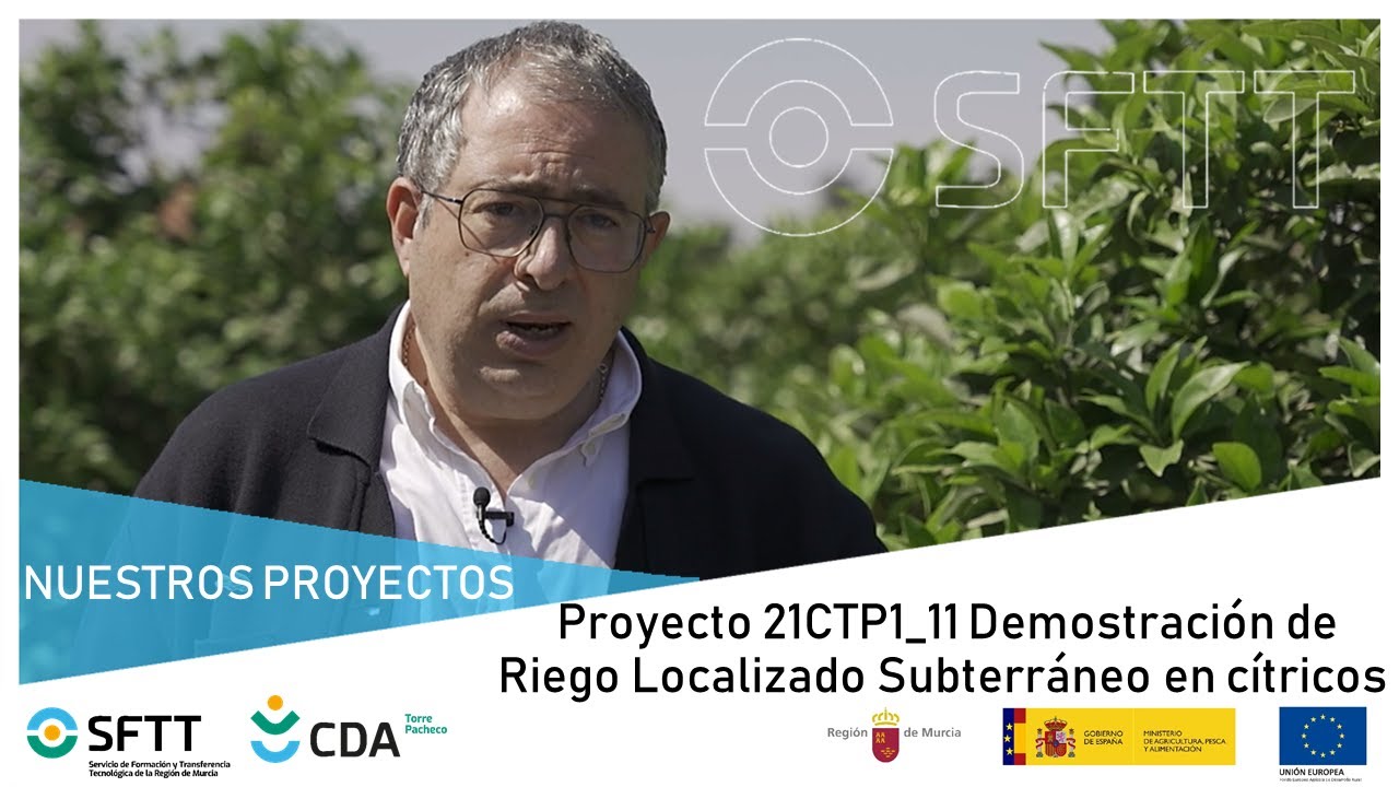 Proyecto 21CTP1_11 Demostración de riego localizado subterráneo de cítricos en el Campo de Cartagena