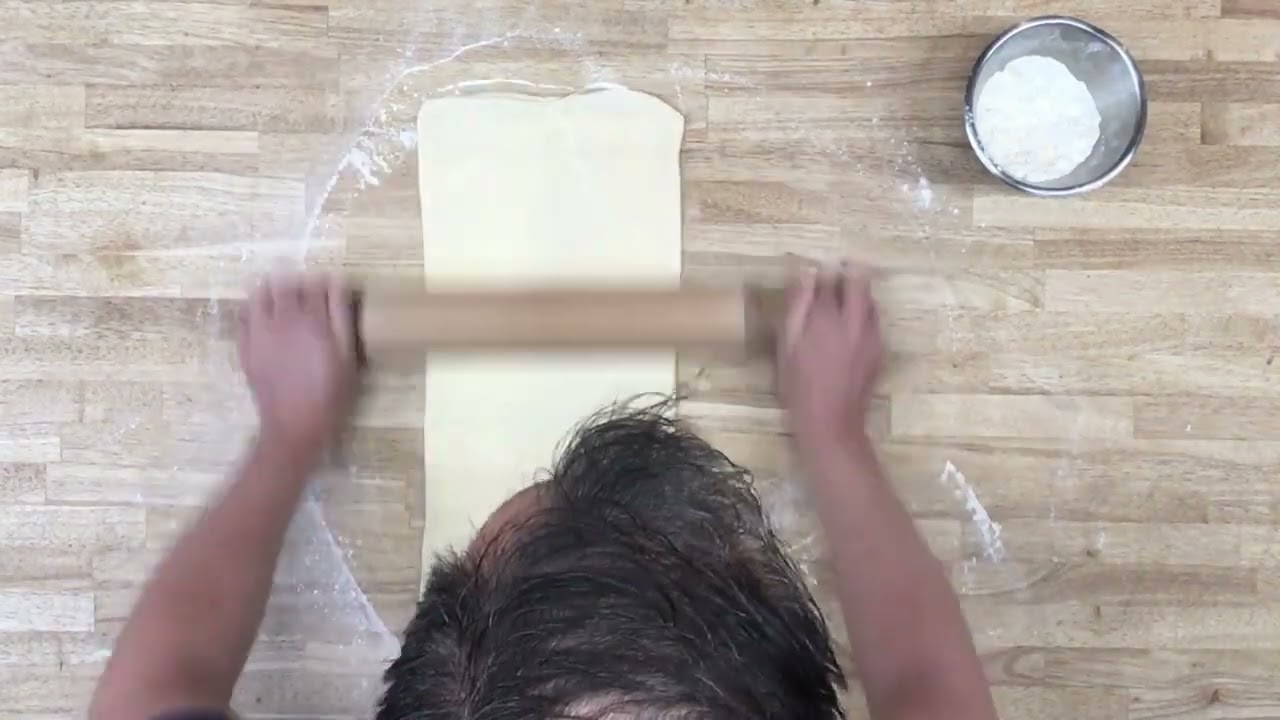Chef Chris Wouters - Gerezen bladerdeeg 2 - basisdeeg 2 toeren van 3 geven