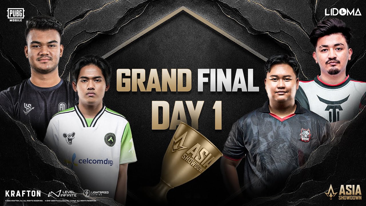 PUBG MOBILE Asia Showdown | Grand Finals Day 1 ft. #a1 #t2k #horaa #boom #vpe #drs #4mv #yg #bg