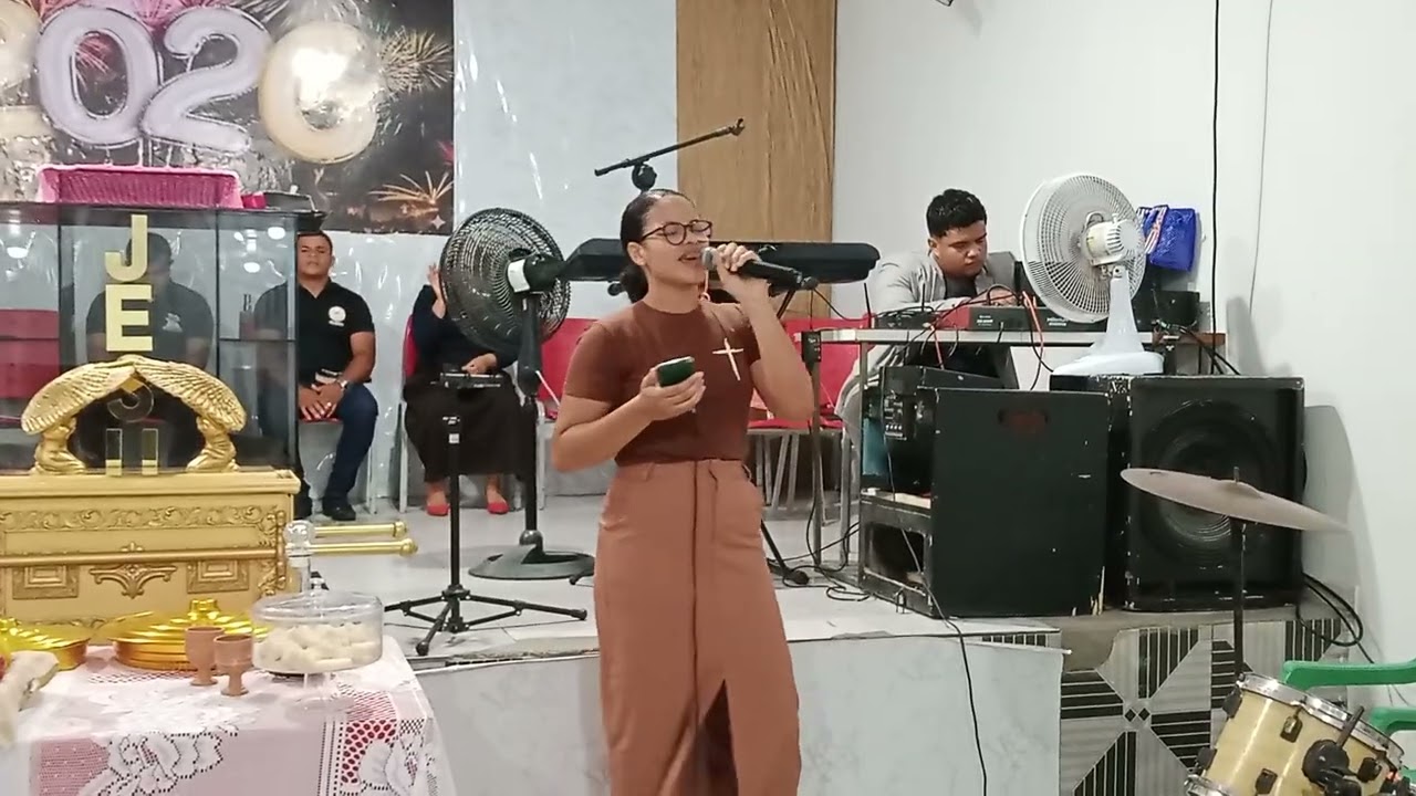 Culto de santo ceia com 3°elo da campanha unção dobrada projetando2026 Levita Maria Vitória 