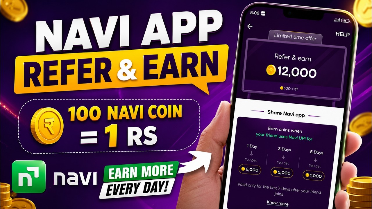 navi app refer and earn 2026 || navi upi app refer and earn kaise kare || how to refer in navi app