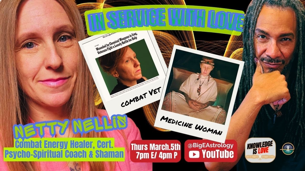 Netty Nellis♋️ shares her gifts as a Shaman, Spiritual Coach, Plant Medicine & Combat Energy Healer