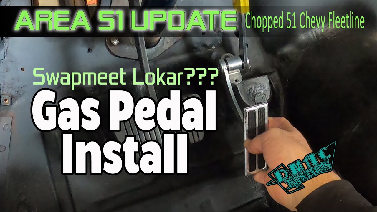 Area 51 Update:  LS Swapped 1951 Chevy Fleetline gets a new old Gas pedal and cable.