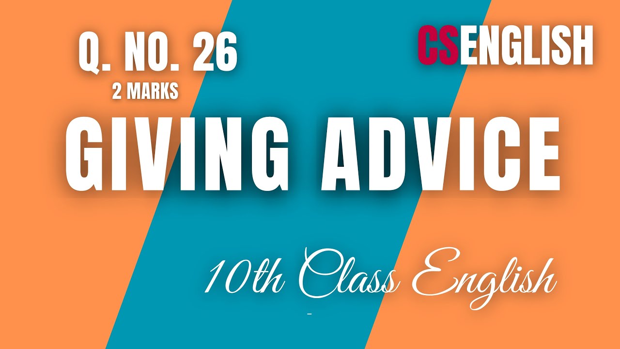 10th Class English | 26th Question | Advice using Modals (SHOMB) | Detailed Explanation | AP Board