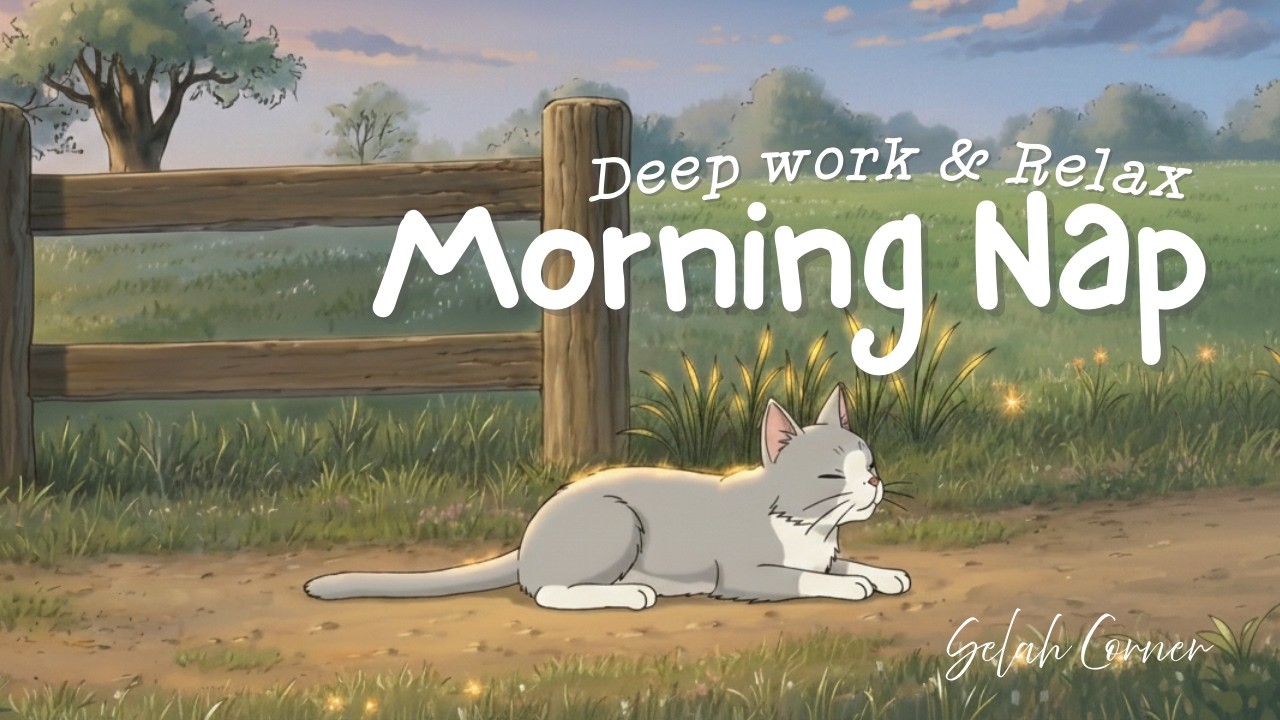 Cozy Morning Nap | Peaceful Village Morning | Ghibli-inspired ASMR Ambience for Deep Work & Sleep 🌿